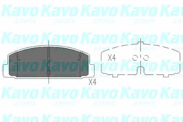 KAVO PARTS KBP-4506 Комплект тормозных колодок