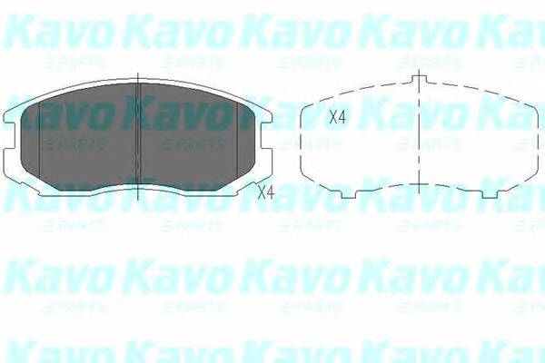 KAVO PARTS KBP-5505 Комплект тормозных колодок