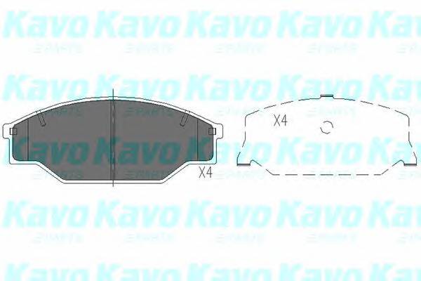 KAVO PARTS KBP-9001 Комплект тормозных колодок