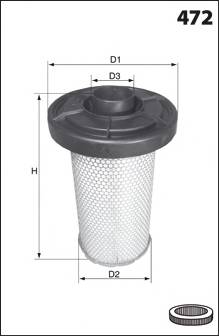 MECAFILTER EL2213 Воздушный фильтр