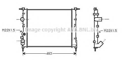AVA QUALITY COOLING RTA2197 Радиатор, охлаждение двига