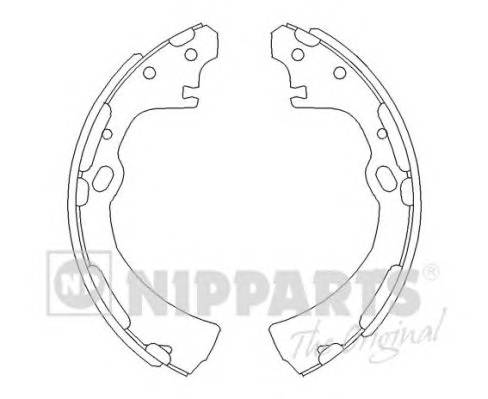 NIPPARTS J3501038 Комплект гальмівних колодо... NIPPARTS J3501038 Комплект гальмівних колодо...