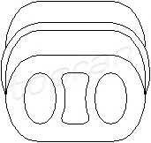 TOPRAN 205 065 Кронштейн, глушитель