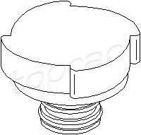 TOPRAN 500 343 Крышка, резервуар охлаждаю