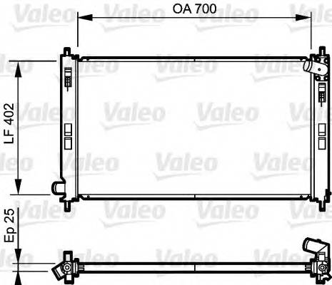 VALEO 735200 Радиатор, охлаждение двига... VALEO 735200 Радиатор, охлаждение двига...