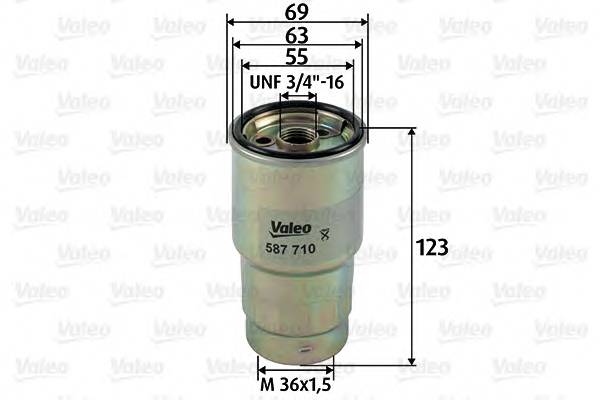 VALEO 587710 Паливний фільтр VALEO 587710 Паливний фільтр