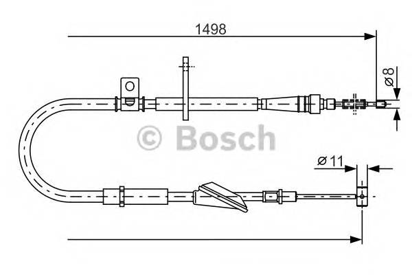 BOSCH 1 987 477 772 Трос, стоянкова гальмівна с... BOSCH 1 987 477 772 Трос, стоянкова гальмівна с...