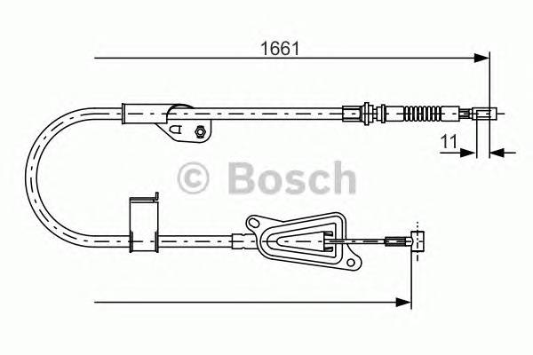 BOSCH 1 987 477 914 Трос, стоянкова гальмівна с... BOSCH 1 987 477 914 Трос, стоянкова гальмівна с...