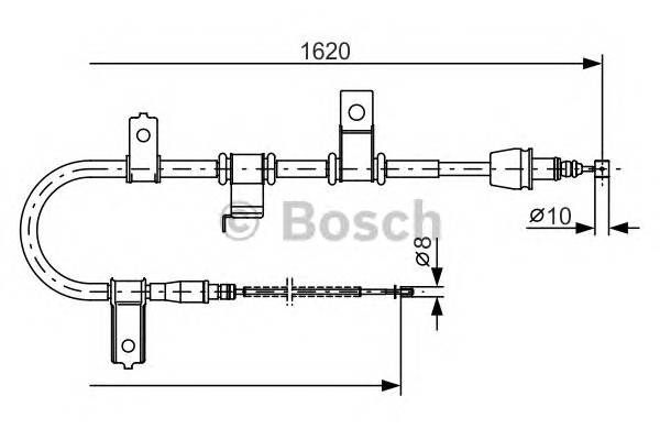 BOSCH 1 987 482 071 Трос, стояночная тормозная 