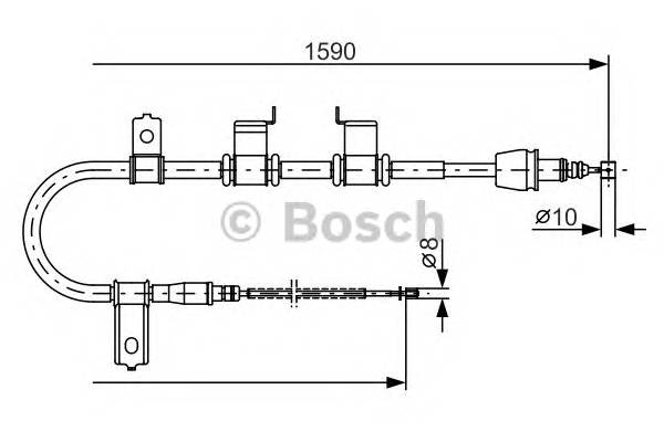 BOSCH 1 987 482 072 Трос, стояночная тормозная ... BOSCH 1 987 482 072 Трос, стояночная тормозная ...