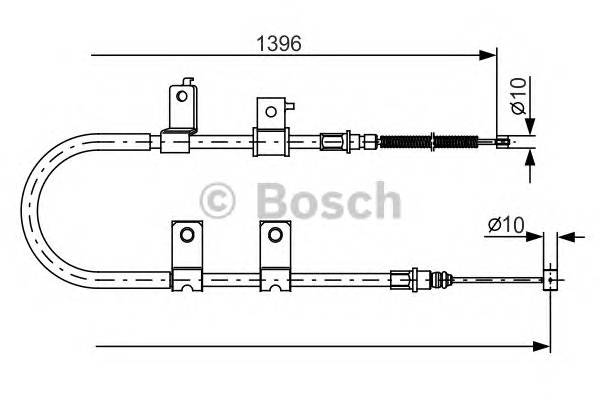 BOSCH 1 987 482 083 Трос, стоянкова гальмівна с...
