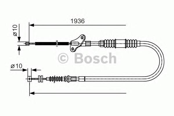 BOSCH 1 987 482 110 Трос, стояночная тормозная 