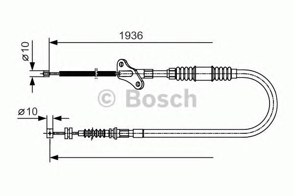 BOSCH 1 987 482 111 Трос, стояночная тормозная 