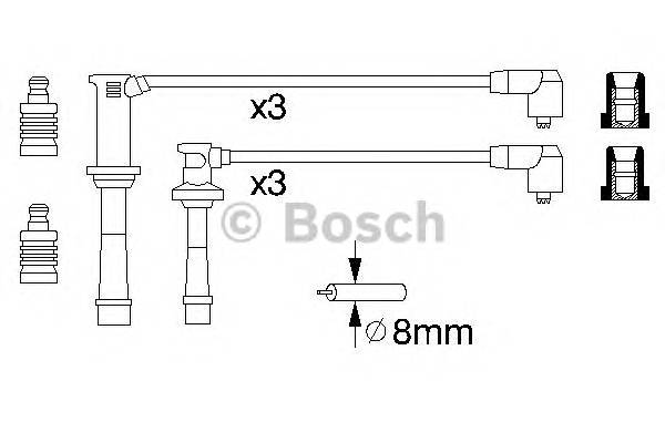 BOSCH 0 986 356 966 Комплект проводов зажигани