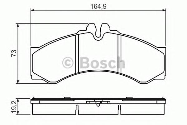 BOSCH 0 986 424 832 Комплект гальмівних колодо...