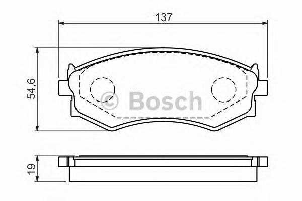 BOSCH 0 986 461 139 Комплект гальмівних колодо... BOSCH 0 986 461 139 Комплект гальмівних колодо...