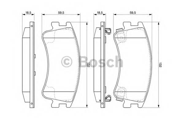 BOSCH 0 986 494 079 Комплект гальмівних колодо... BOSCH 0 986 494 079 Комплект гальмівних колодо...