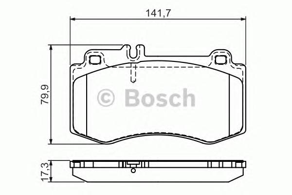 BOSCH 0 986 494 405 Комплект тормозных колодок...