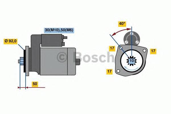 BOSCH 0 001 261 006 Стартер BOSCH 0 001 261 006 Стартер
