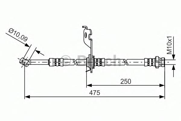 BOSCH 1 987 481 393 Тормозной шланг BOSCH 1 987 481 393 Тормозной шланг