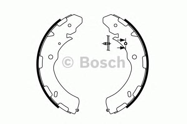 BOSCH 0 986 487 758 Комплект тормозных колодок BOSCH 0 986 487 758 Комплект тормозных колодок