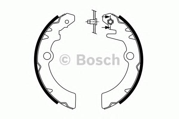 BOSCH 0 986 487 760 Комплект тормозных колодок