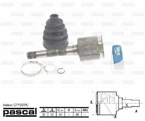 PASCAL G7Y003PC Шарнирный комплект, привод... PASCAL G7Y003PC Шарнирный комплект, привод...