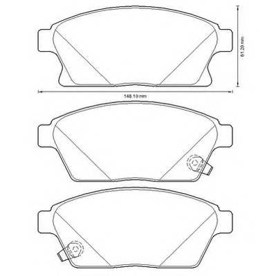 JURID 573325J Комплект тормозных колодок
