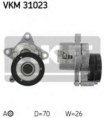 SKF VKM 31023 Натяжний ролик, поліклінов... SKF VKM 31023 Натяжний ролик, поліклінов...