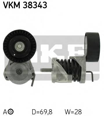 SKF VKM 38343 Натяжной ролик, поликлинов