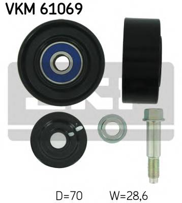 SKF VKM 61069 Паразитный / ведущий ролик, 