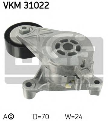 SKF VKM 31022 Натяжной ролик, поликлинов