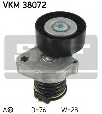 SKF VKM 38072 Натяжной ролик, поликлинов