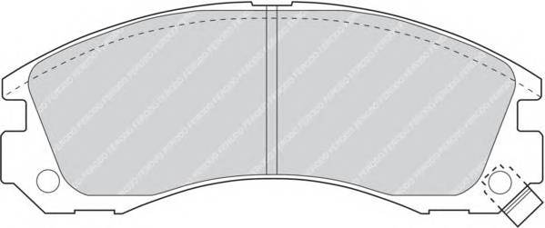 FERODO FDB765 Комплект тормозных колодок
