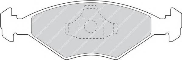FERODO FDB896 Комплект тормозных колодок