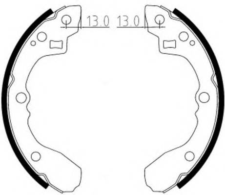 FERODO FSB612 Комплект гальмівних колодо...