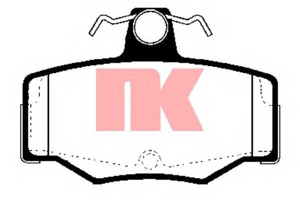 NK 222221 Комплект тормозных колодок