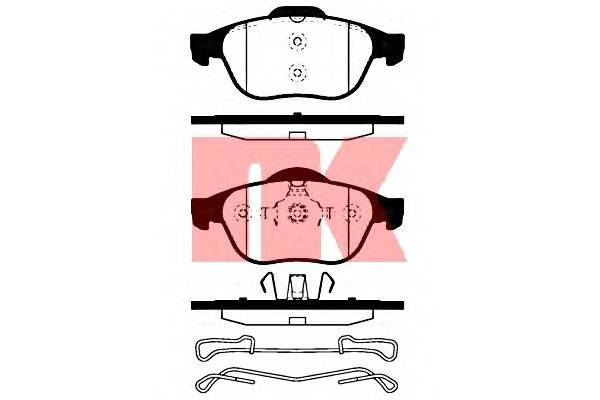 NK 223949 Комплект тормозных колодок