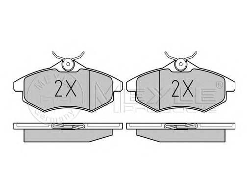 MEYLE 025 234 0719 Комплект тормозных колодок