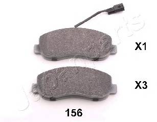 JAPANPARTS PA-156AF Комплект тормозных колодок