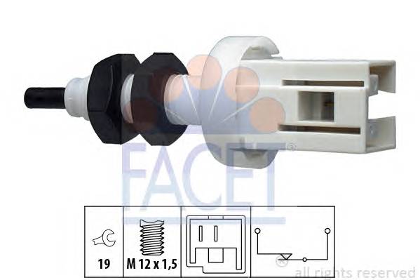 FACET 7.1250 Выключатель фонаря сигнала... FACET 7.1250 Выключатель фонаря сигнала...