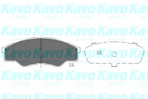 KAVO PARTS KBP-9102 Комплект тормозных колодок...