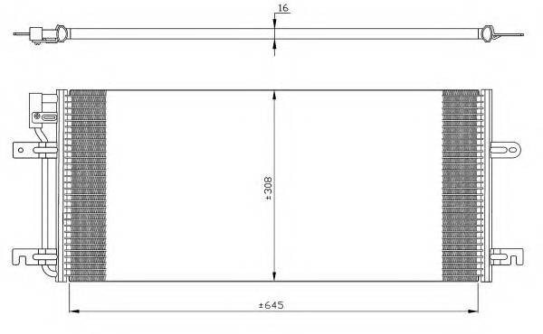 NRF 35316 Конденсатор, кондиционер