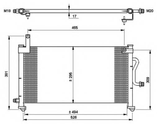 NRF 35765 Конденсатор, кондиционер NRF 35765 Конденсатор, кондиционер