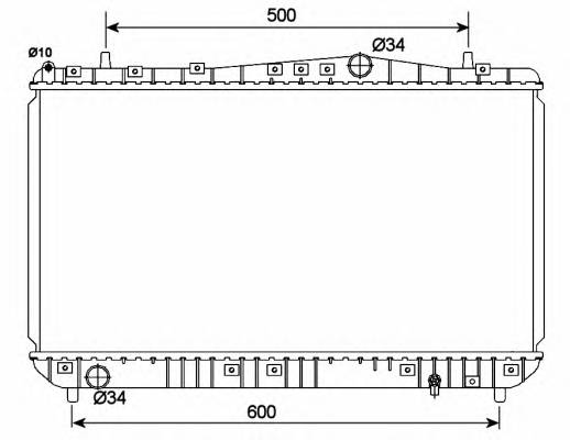 NRF 53150 Радиатор, охлаждение двига... NRF 53150 Радиатор, охлаждение двига...