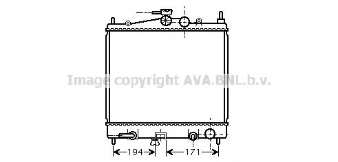 AVA QUALITY COOLING DNA2248 Радиатор, охлаждение двига... AVA QUALITY COOLING DNA2248 Радиатор, охлаждение двига...