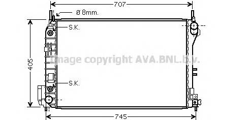 AVA QUALITY COOLING OLA2341 Радиатор, охлаждение двига... AVA QUALITY COOLING OLA2341 Радиатор, охлаждение двига...