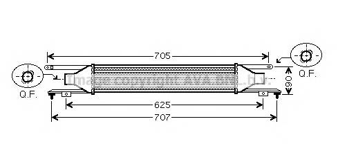 AVA QUALITY COOLING OLA4420 Интеркулер
