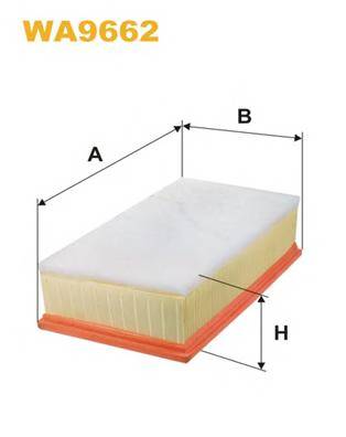 WIX FILTERS WA9662 Повітряний фільтр WIX FILTERS WA9662 Повітряний фільтр