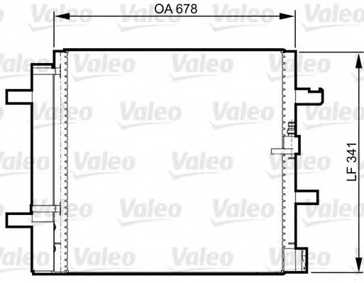 VALEO 814370 Конденсатор, кондиционер VALEO 814370 Конденсатор, кондиционер
